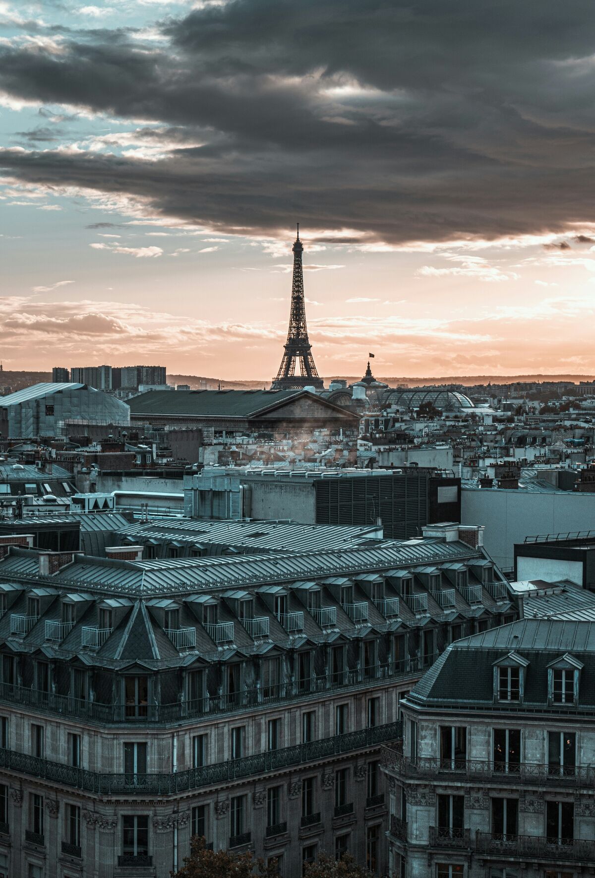Paris skyline with the Eiffel Tower