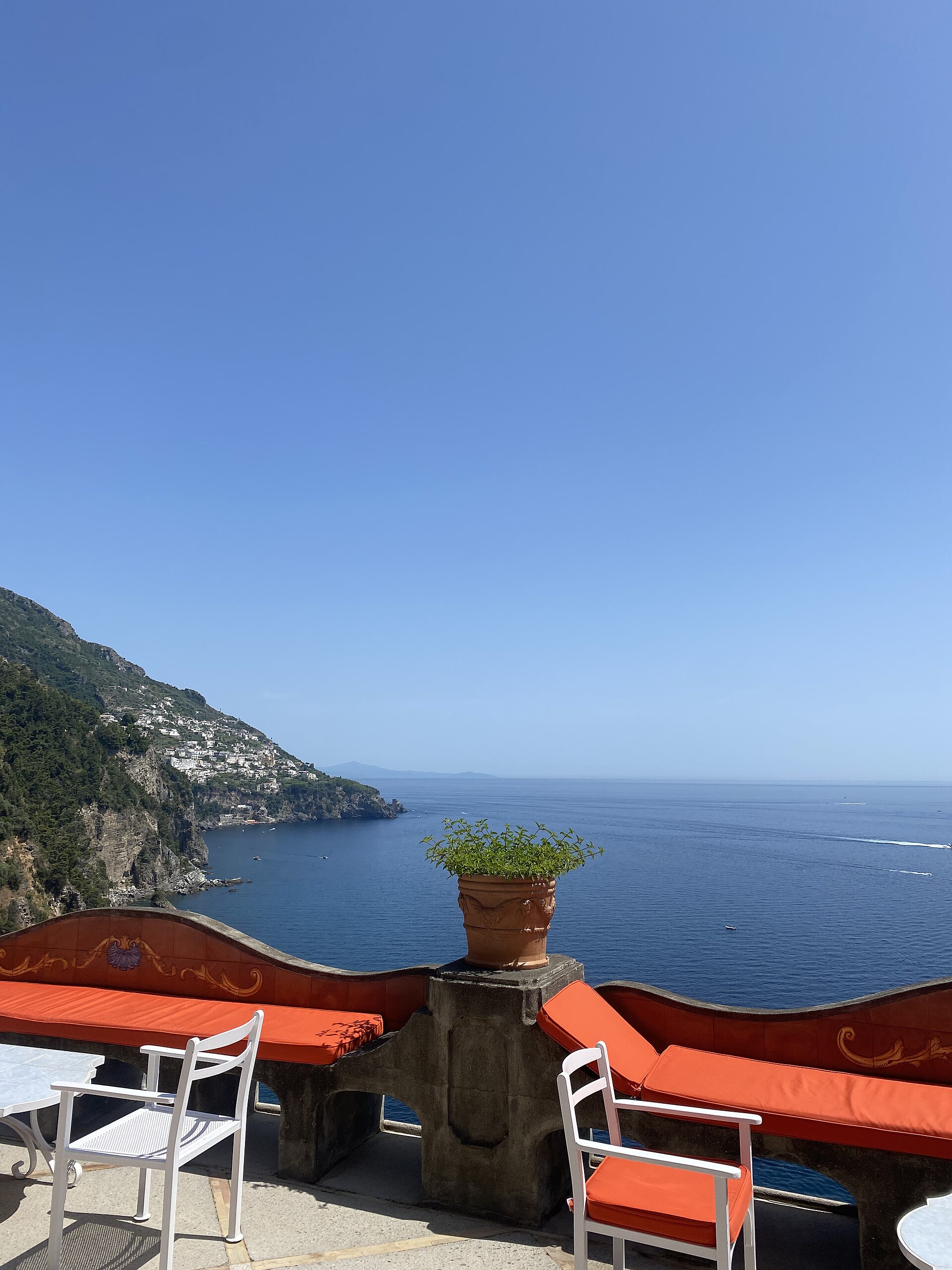 Pool deck and sea view at Il San Pietro di Positano